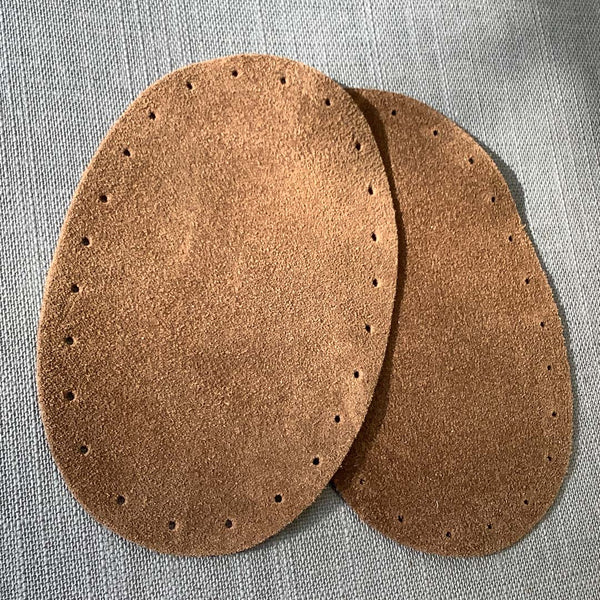 Suede Leather Oval Patches - available in 3 sizes NEW colours!
