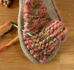 How to make our Crossover Knitted Slipper