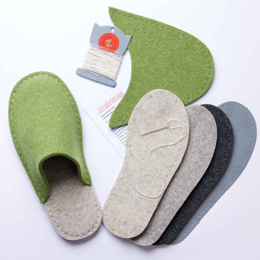 Joe_s-Toes-green-felt-slipper-kit-with-Vibram-rubber-sole