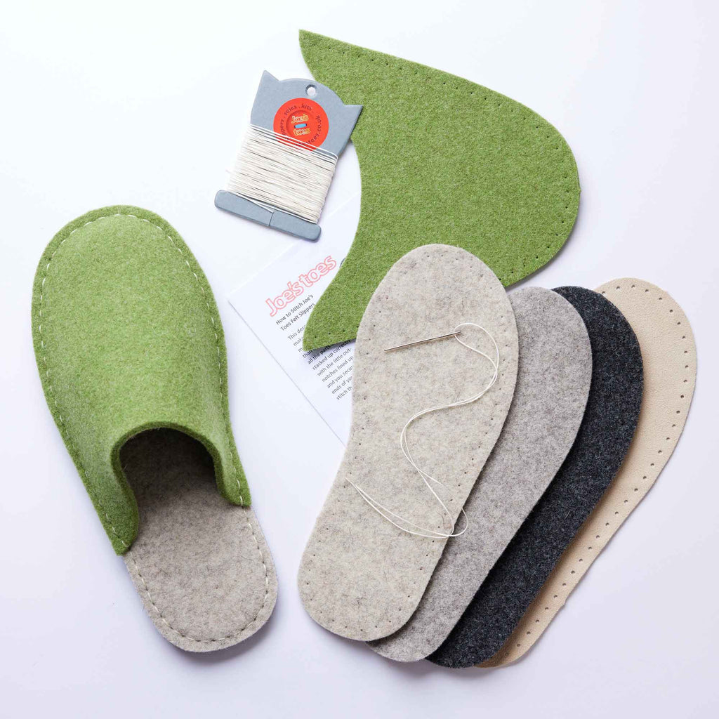 Joe_s-Toes-green-felt-slipper-kit-with-felt-sole