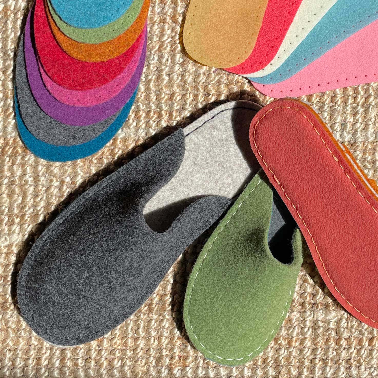 Make your own Felt Slipper Kit with Crepe Rubber Outsoles – Joe's Toes