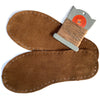 Suede Slipper Soles in Brown or Natural all sizes
