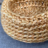 gold crochet nest close up
