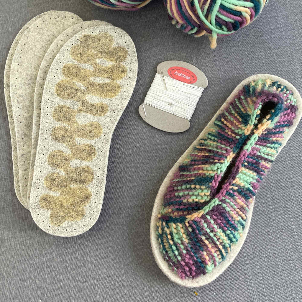 knitted-crossover-kit-in-blossom-mix-yarn-with-felt-soles