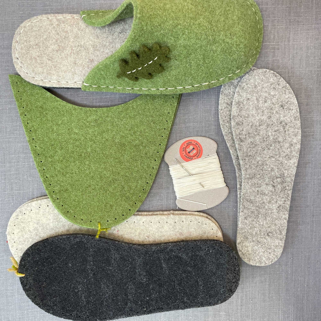 oak-leaf-slipper-kit-green-felt-soles