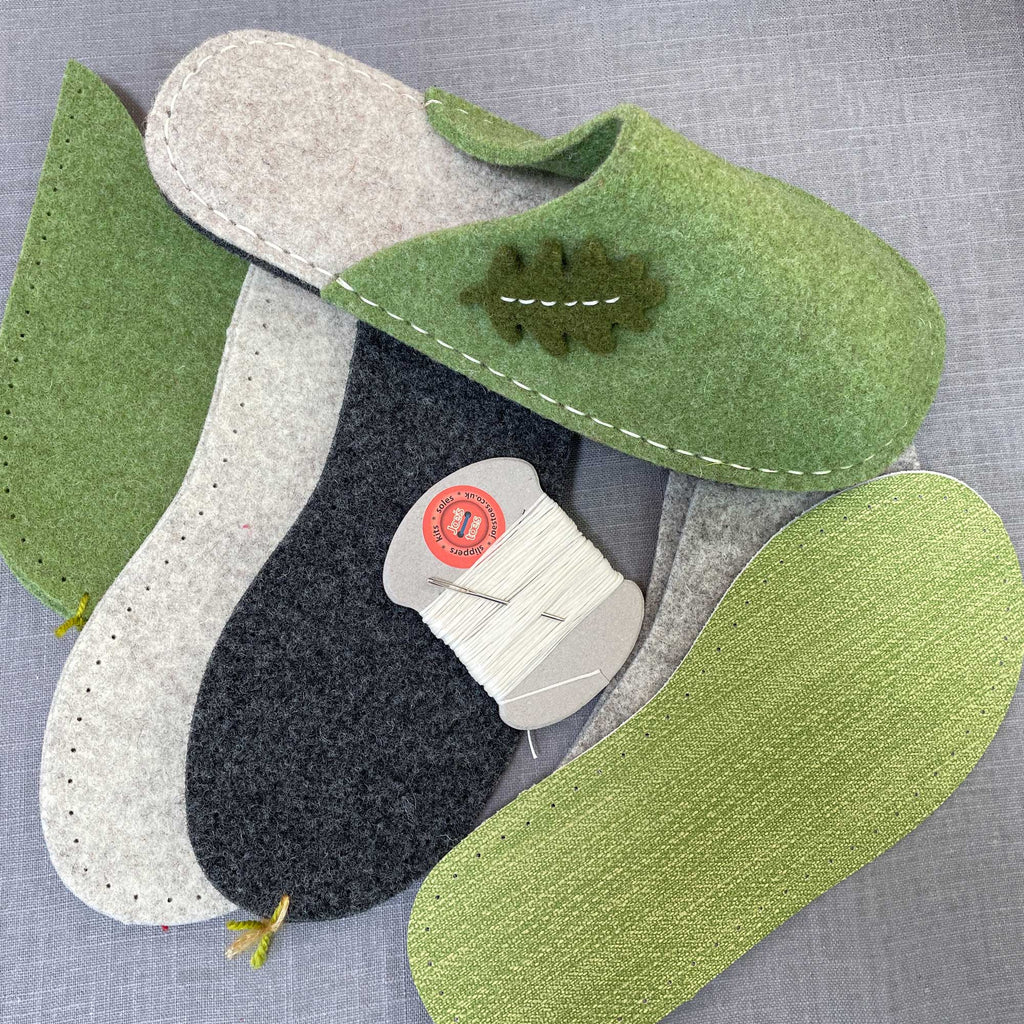 oak-leaf-slipper-kit-green-vinyl-soles