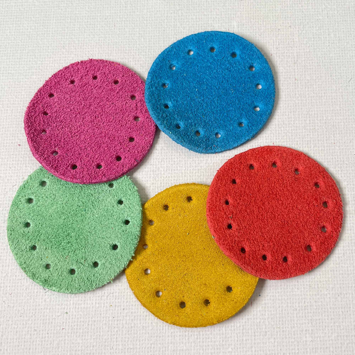 Round Patches Real Suede in many Colours – Joe's Toes
