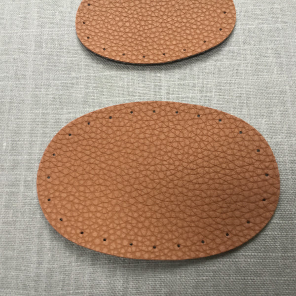 Oval Patches vegan leather