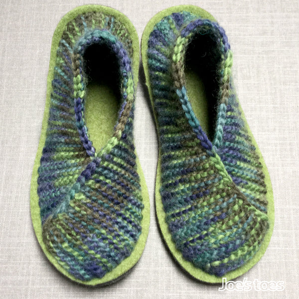 Joe's Toes knitted crossover slippers
