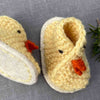 Baby Chick Easy Knit Booties With Soft Felt Soles
