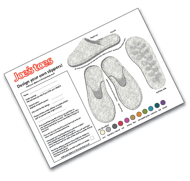 Design your own Slippers! Kits for adults and children