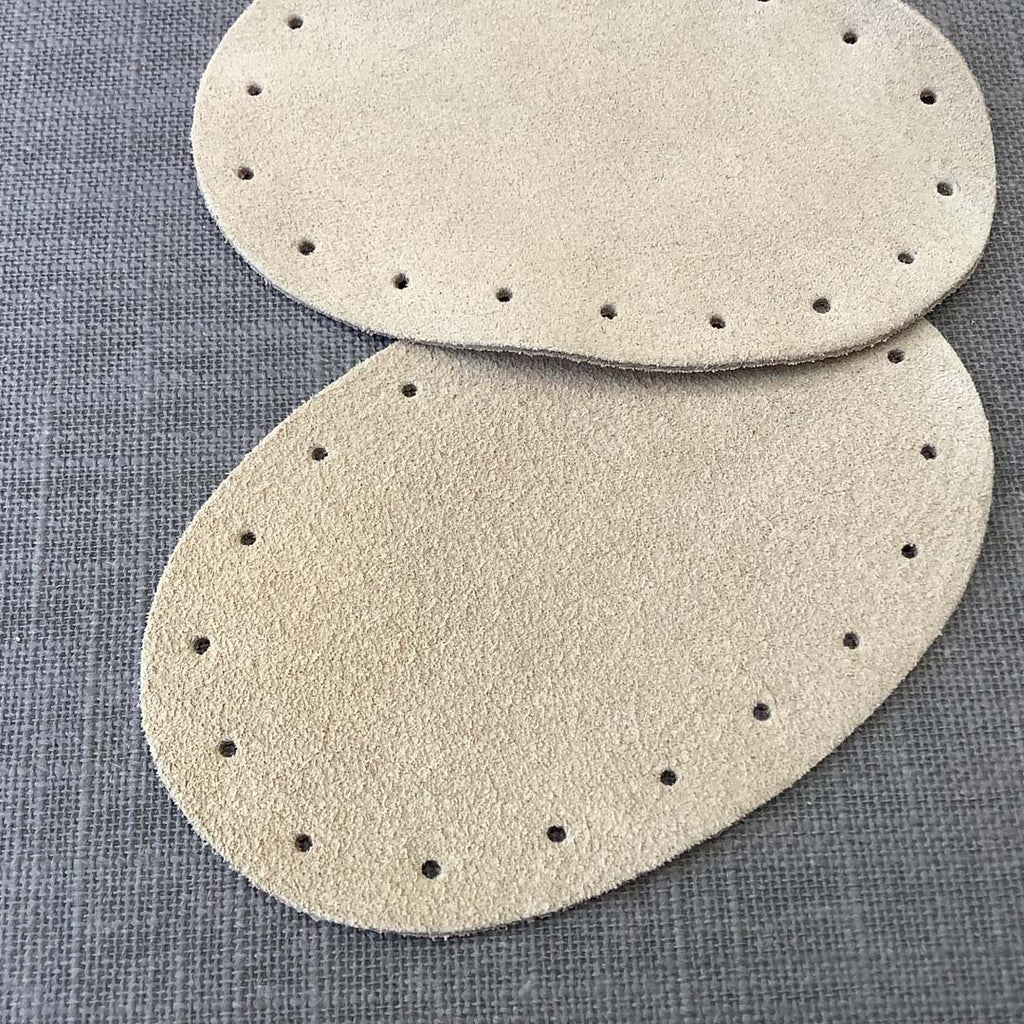 Suede Leather Oval Patches - available in 3 sizes