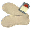 Suede soles for slippers and socks in natural suede