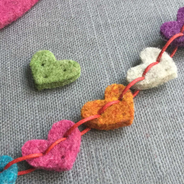 Mini Crochet Kit, Hanging Heart Ornament
