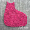 Joe's Toes wool felt cat in fuchsia pink