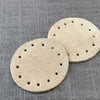 Round Patches Real Suede in Two Colours