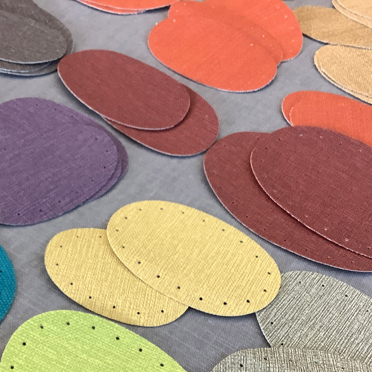 Joe's Toes Linen Look Vinyl Oval Patches in three sizes