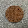 Round Patches Real Suede in Two Colours