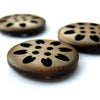 Wooden Buttons - carved - Joe's Toes  - 3